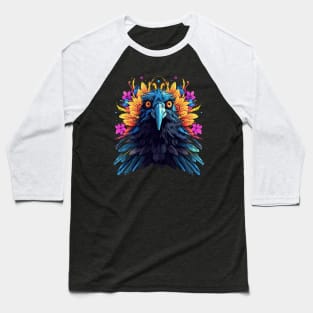 Crow Smiling Baseball T-Shirt